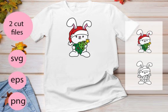 Bunny Christmas Illustrations for Modern Branding