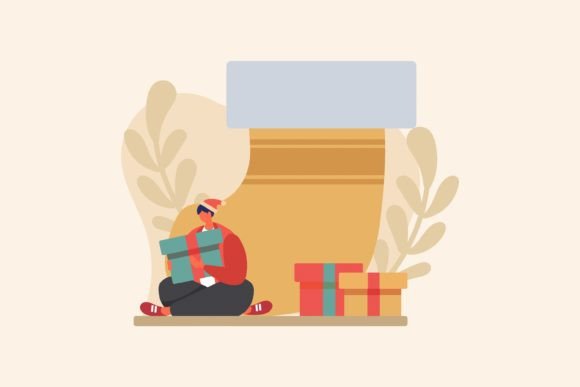 Christmas Day Flat Design: Modern Illustrations