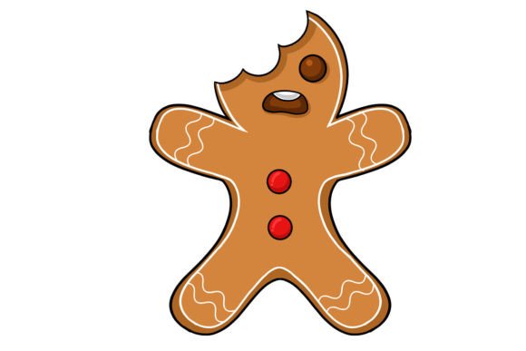 Christmas Gingerbread Man Illustrations for Brands
