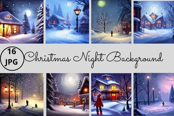 Christmas Night Background: A Designer's Review for Holiday Projects