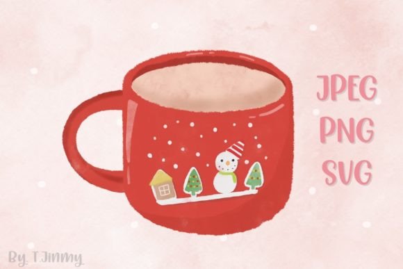 Christmas Snowman Red Mug: Festive Illustrations Review