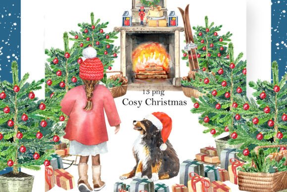 Cosy Christmas Illustrations for Branding