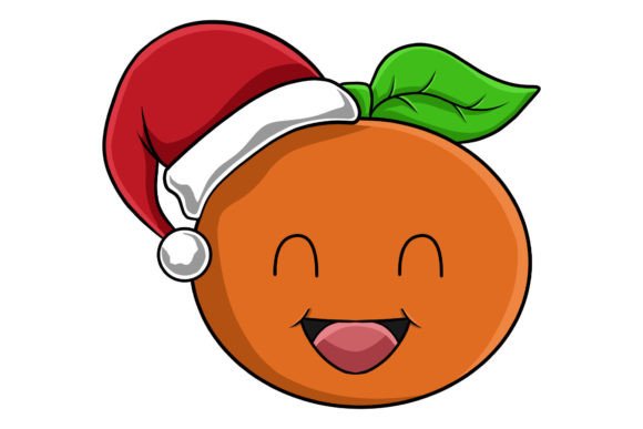 Cute Christmas Orange Illustration for Holiday Designs