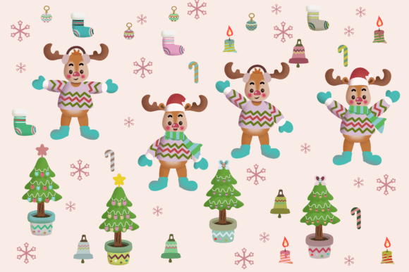 Funny Christmas Asset Collection: Playful Illustrations
