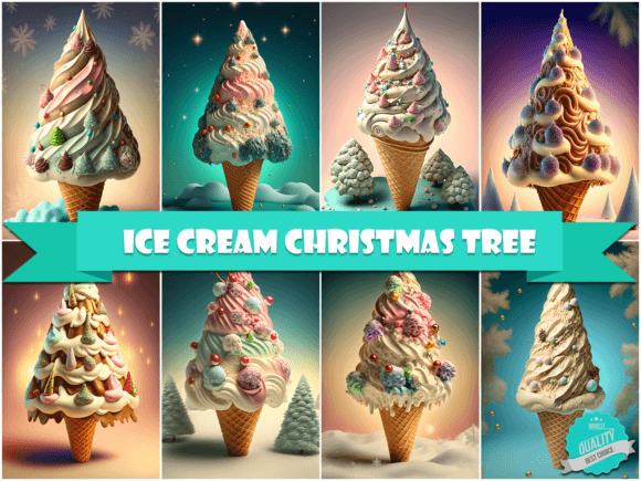 Ice Cream Christmas Tree Illustrations Review