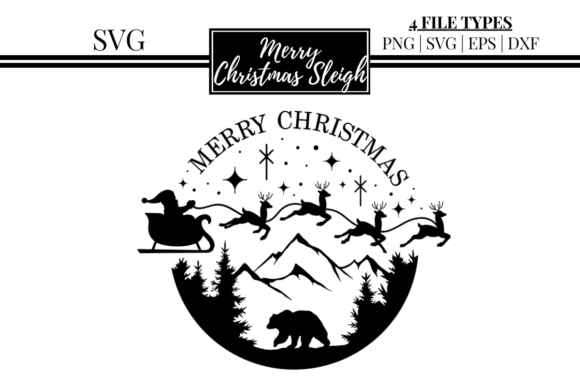 Merry Christmas Sleigh SVG: A Seller's Review of Illustrations