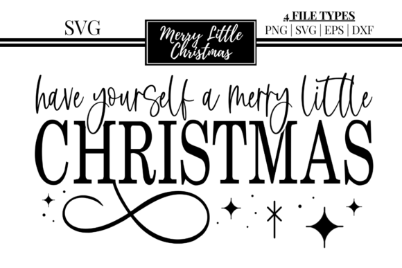 Merry Little Christmas SVG: Festive Illustrations for Blogs