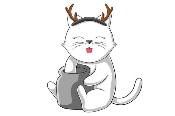 Review: Christmas Character Cat Illustration for Holiday Embroidery