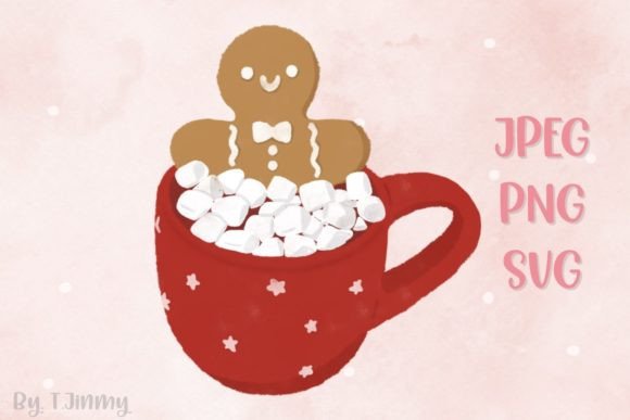 Review: Christmas Red Mug with Marshmallow Design
