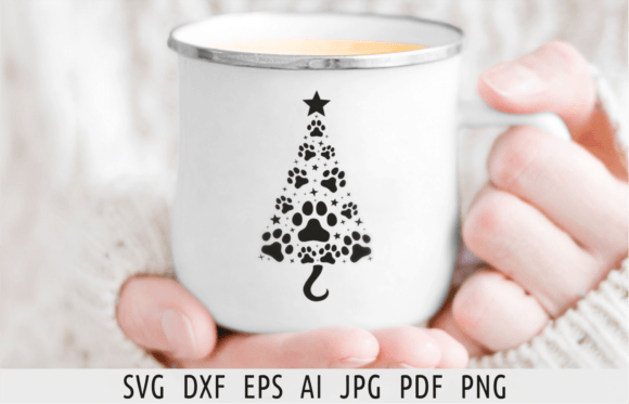 Review: Christmas Tree Svg Dog Paws Svg Xmas Dog Illustrations