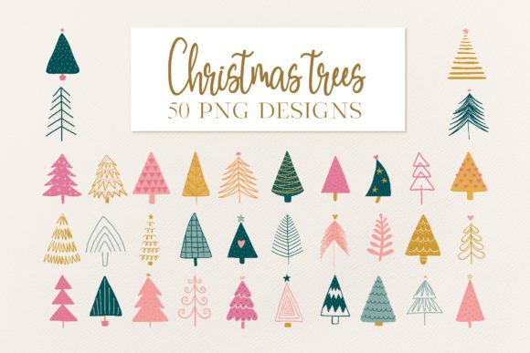 Review: Modern Christmas Tree PNG Bundle for Embroidery