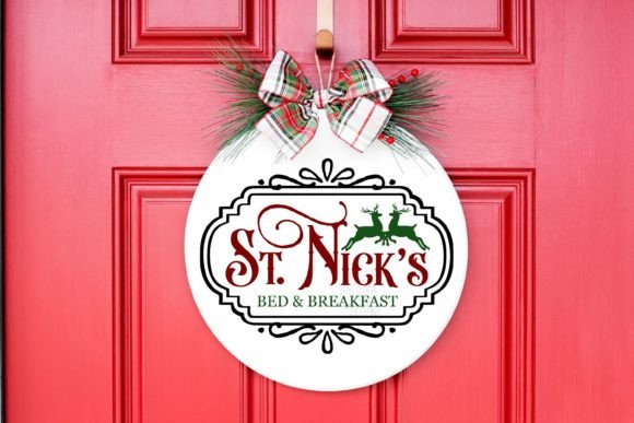St. Nick's Bed Breakfast SVG: Festive Illustrations