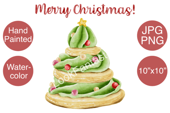 Watercolor Christmas Tree Xmas PNG for Illustrations
